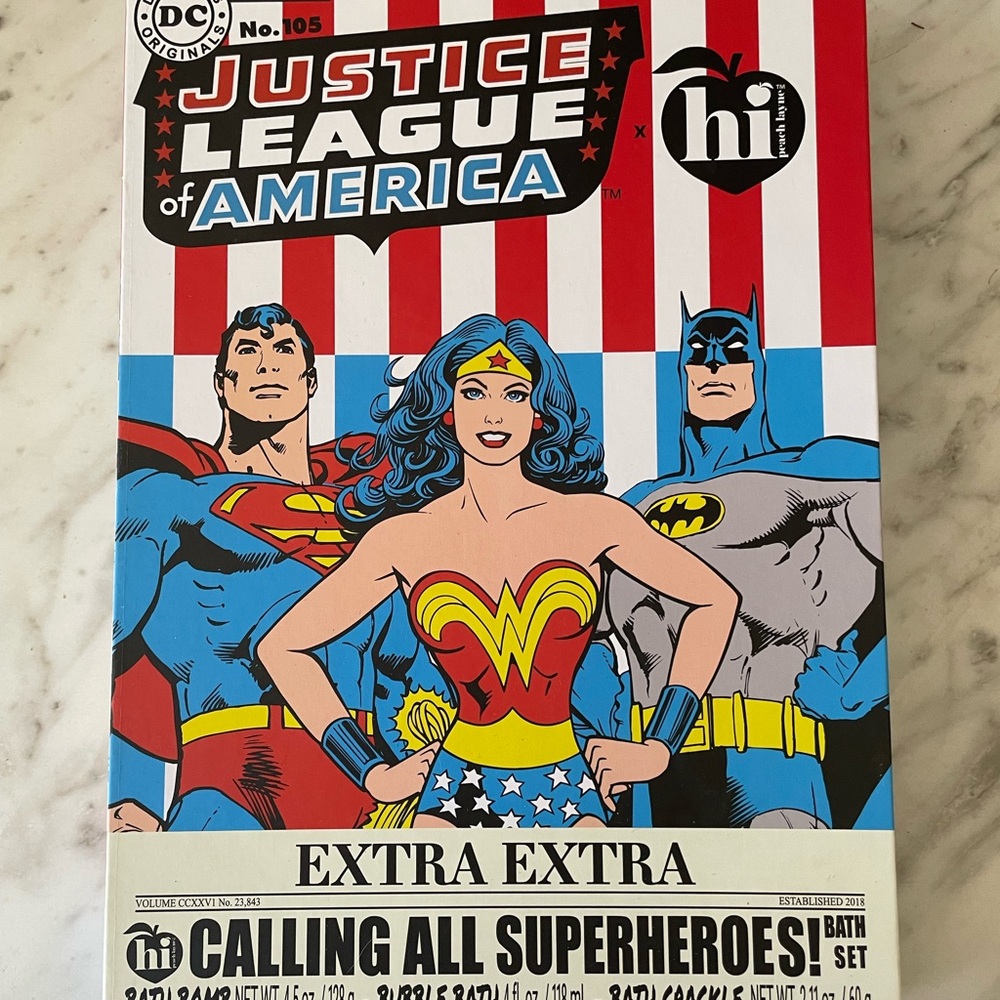 Justice League of America Bath Set